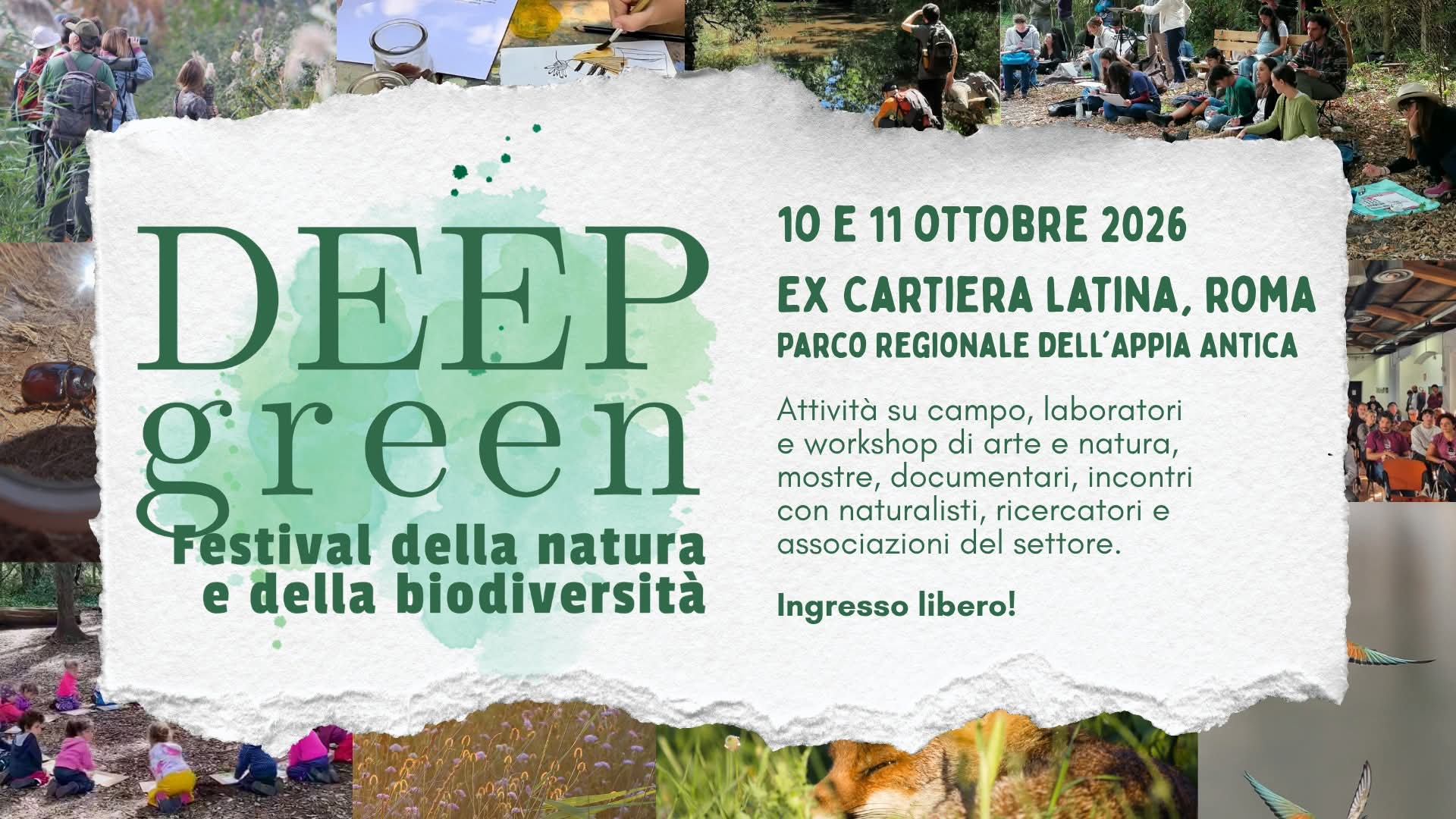 Deep Green 2026 - Festival della Natura e della Biodiversità